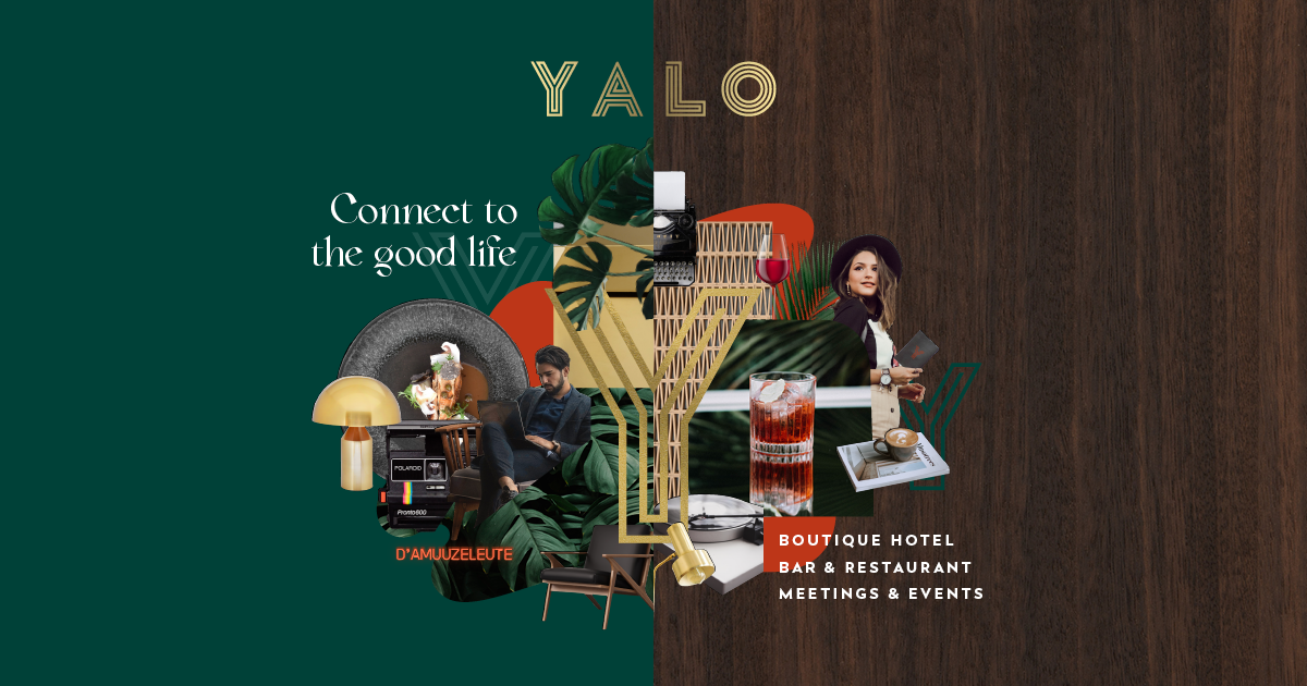 Yalo Rooftop on the 6th floor of Yalo Urban Boutique Hotel — terrace seating with a view over the historic centre of Ghent.