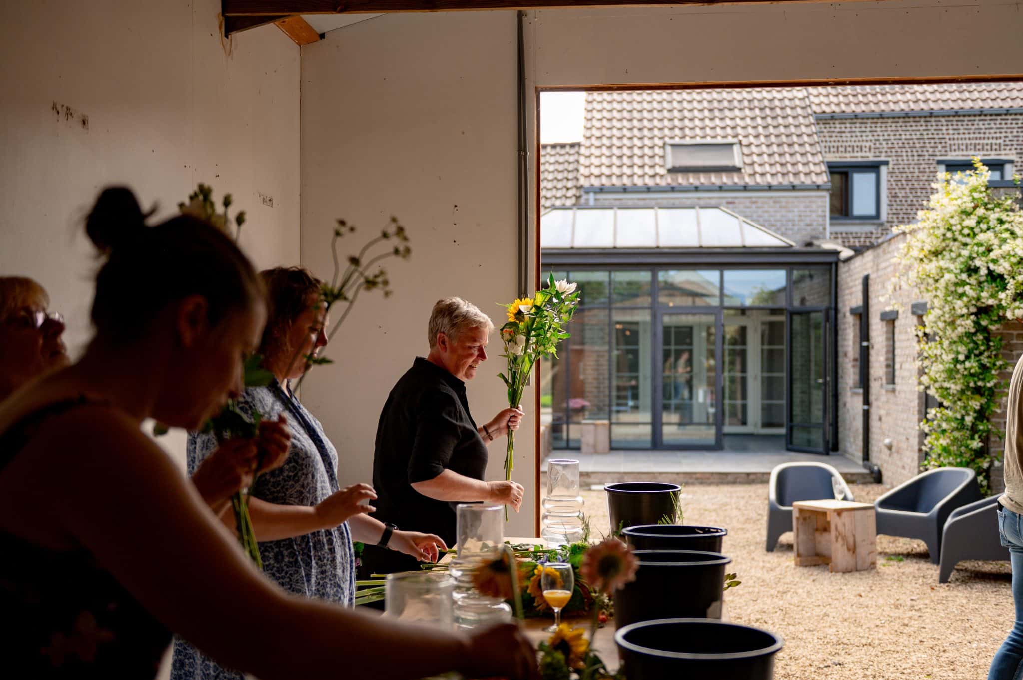 Bloemen Robberechts flower arrangement workshop