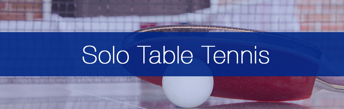 Practising table tennis alone — solo serve drill setup