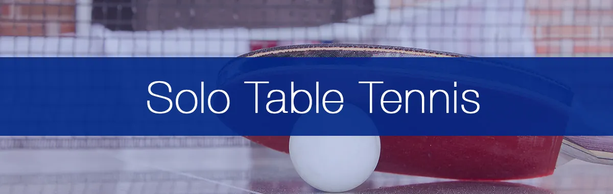 Practising table tennis alone — solo serve drill setup