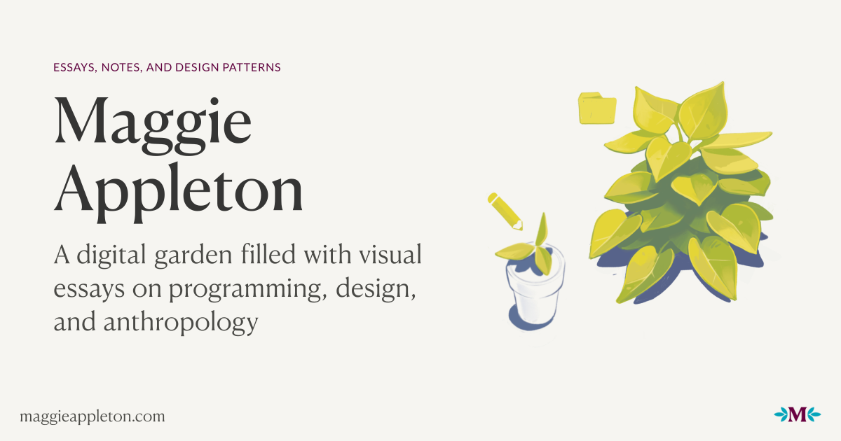 Maggie Appleton's garden