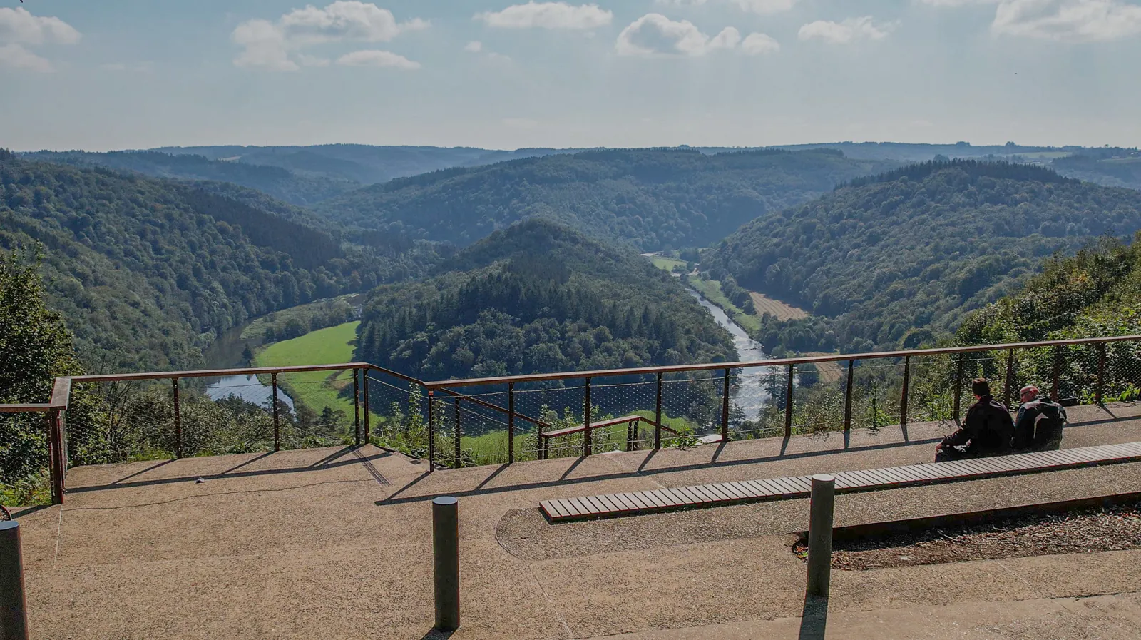 Tombeau du Géant — the wooded promontory in the Semois meander at Botassart