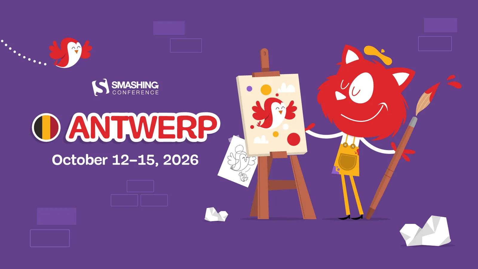 SmashingConf Antwerp 2026 promotional image