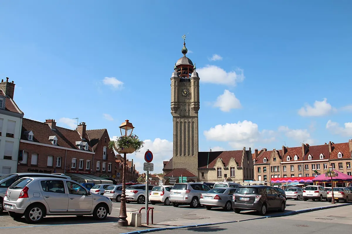Belfry of Bergues, just over the French border