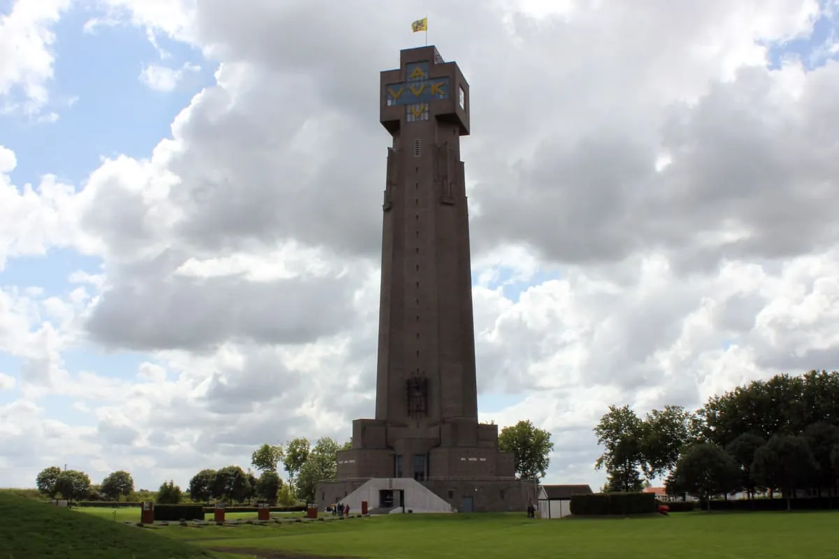 The IJzertoren peace tower in Diksmuide
