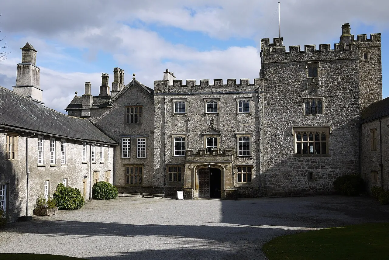 Sizergh Castle — 14th-century pele tower.