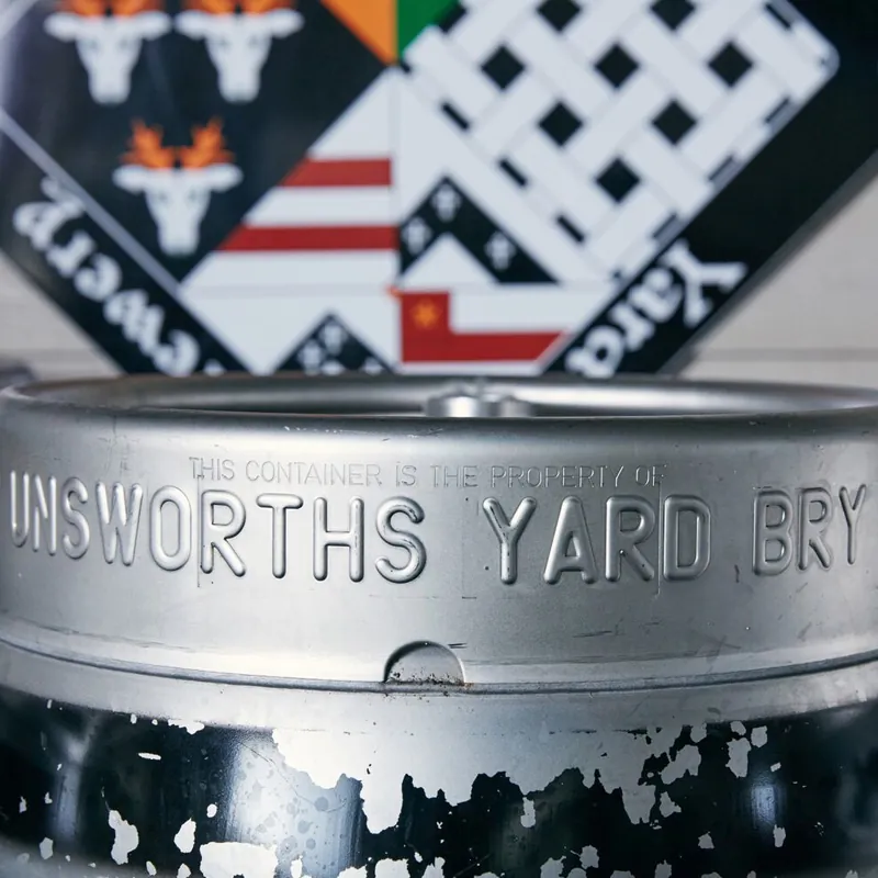 Unsworth's Yard brewery taps.