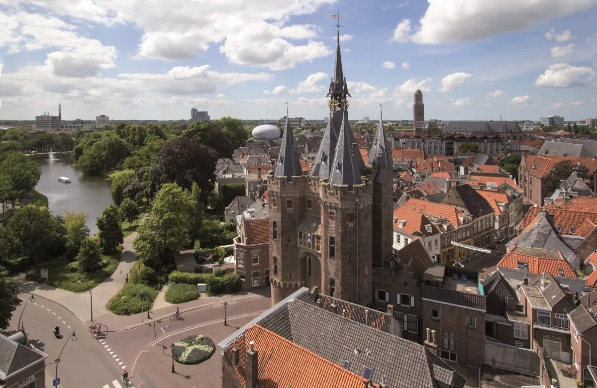 Sassenpoort medieval gate in Zwolle