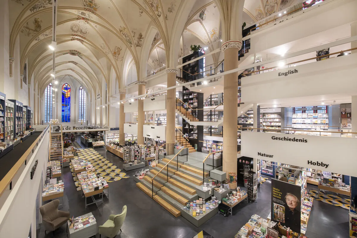 Bookshop inside Broerenkerk in Zwolle