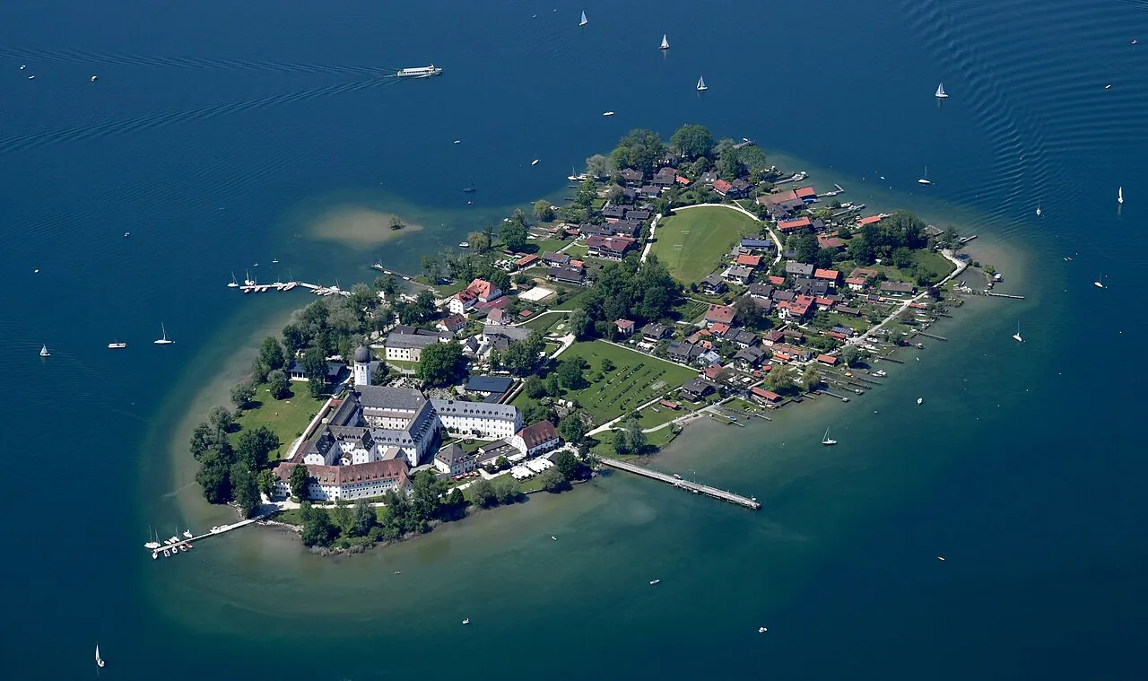 Aerial view of Fraueninsel