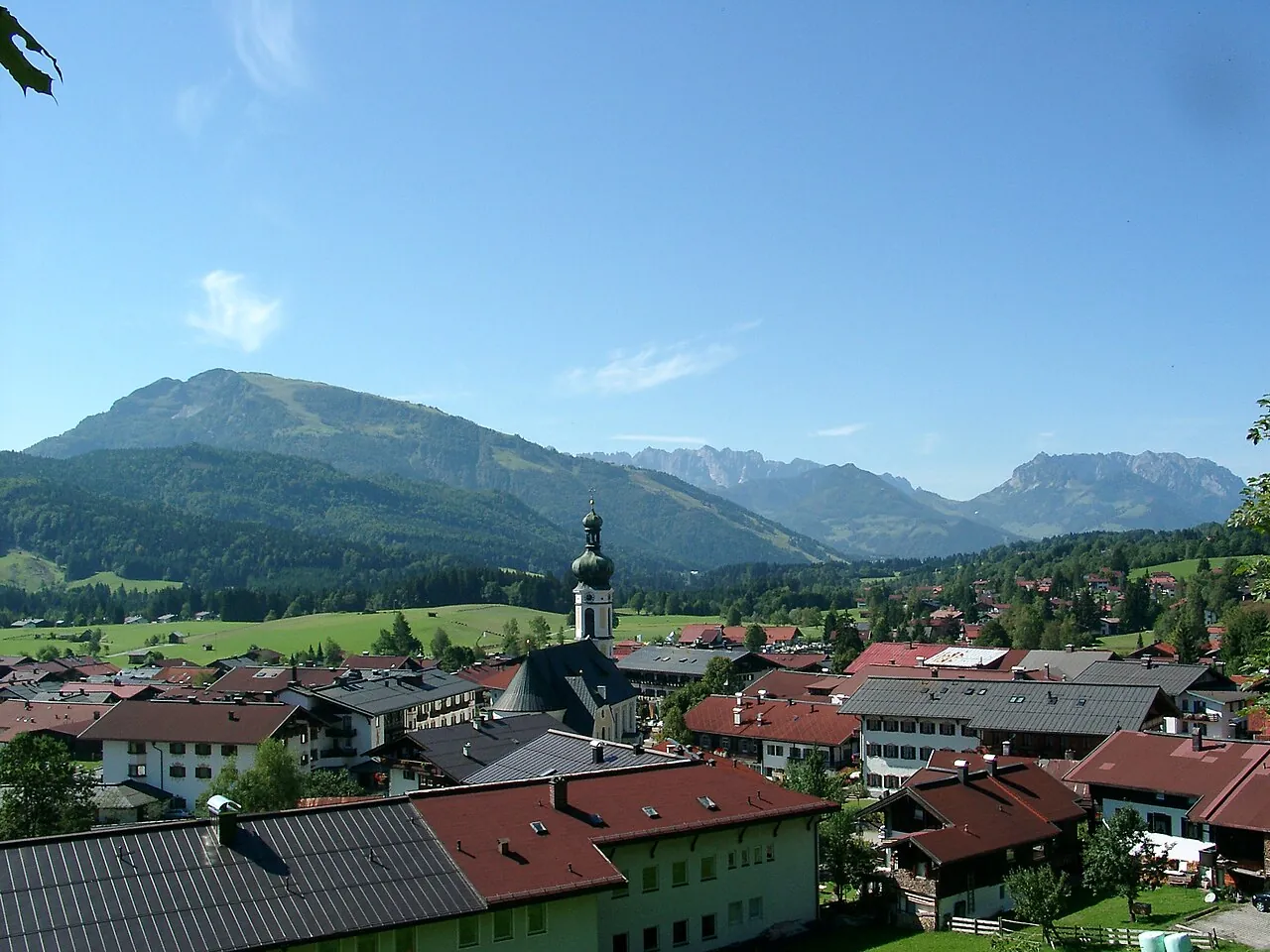 Alpine village stone house
