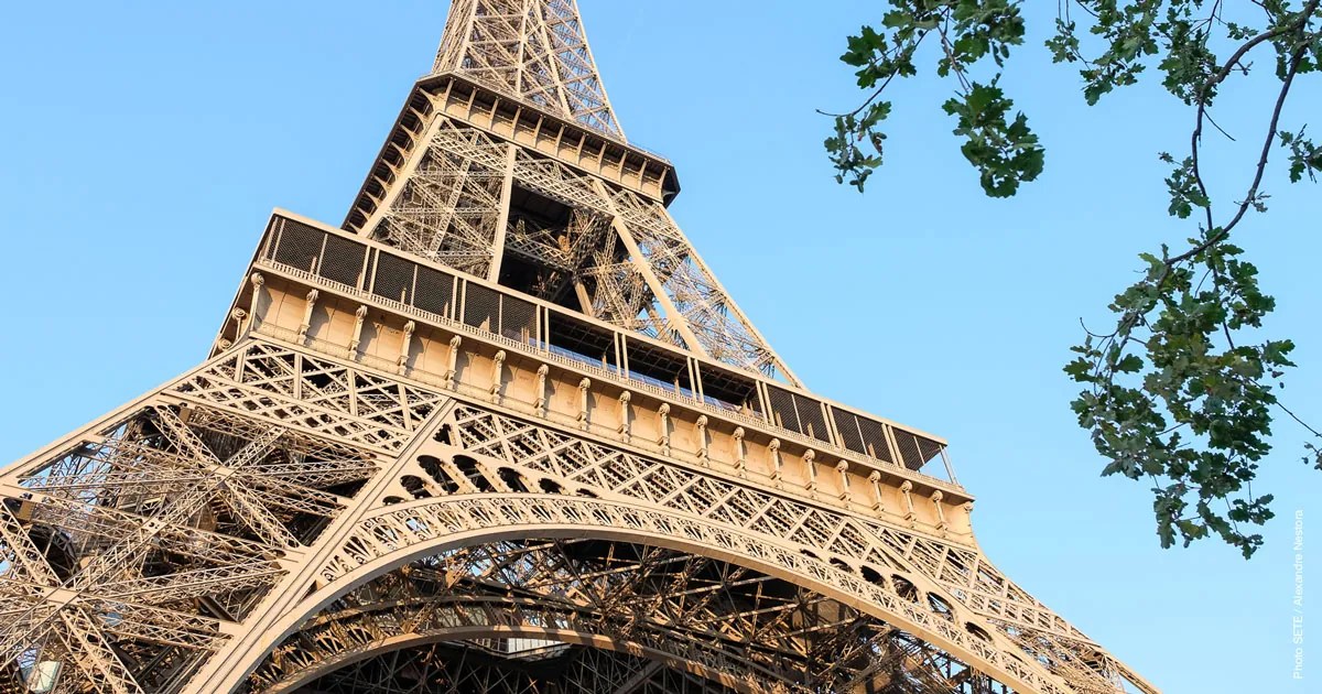 Eiffel Tower at golden hour