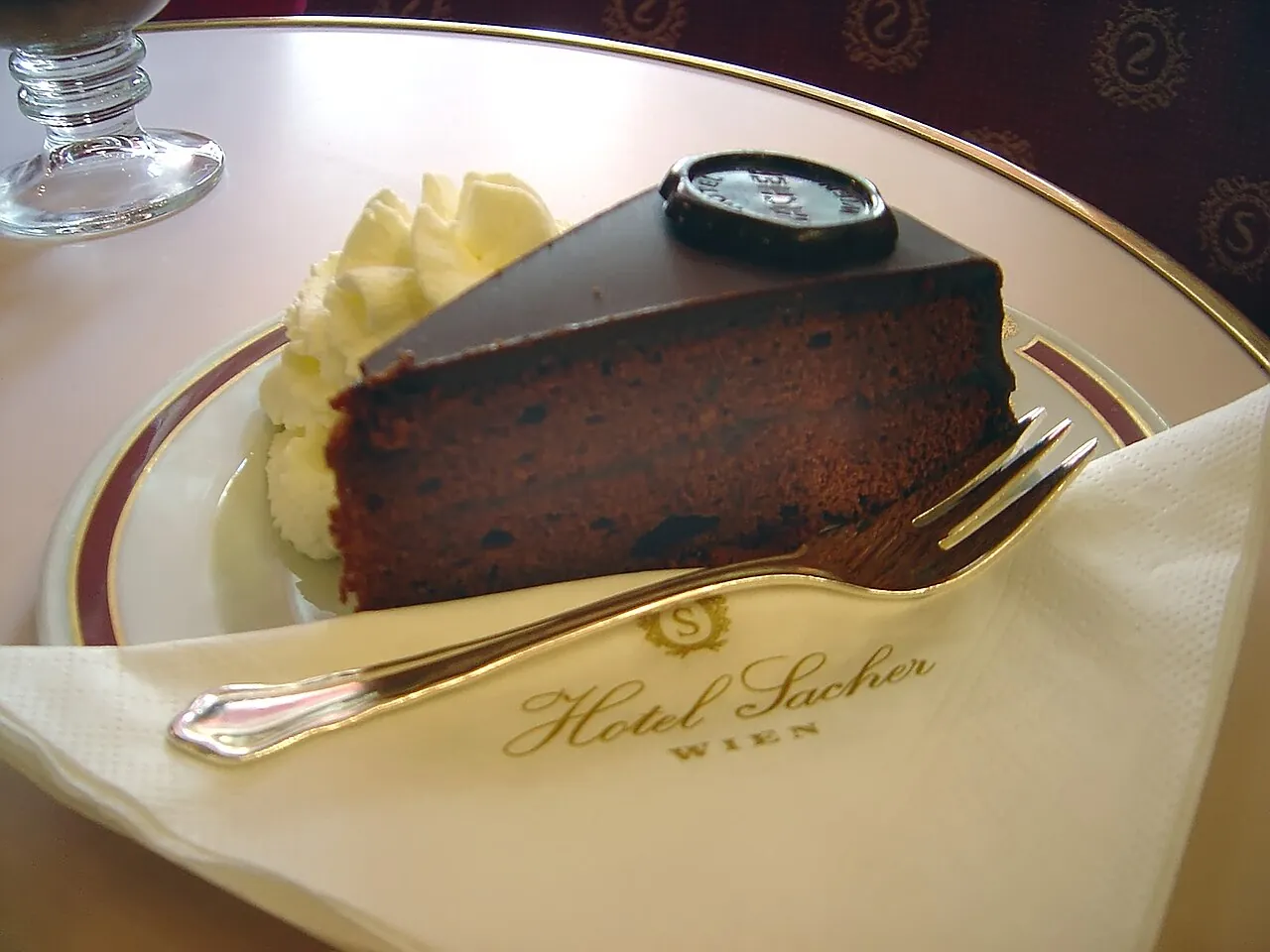 Sachertorte slice