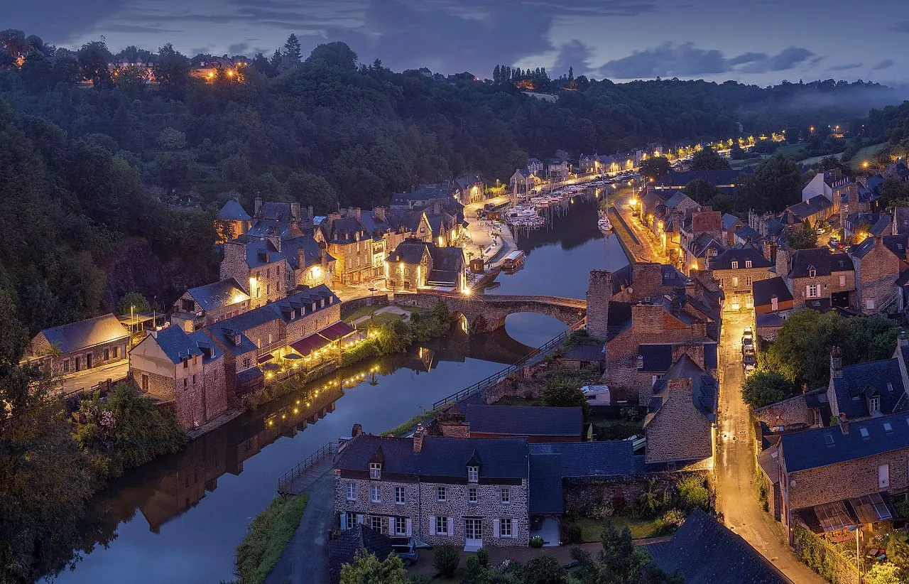 Dinan on the banks of the Rance
