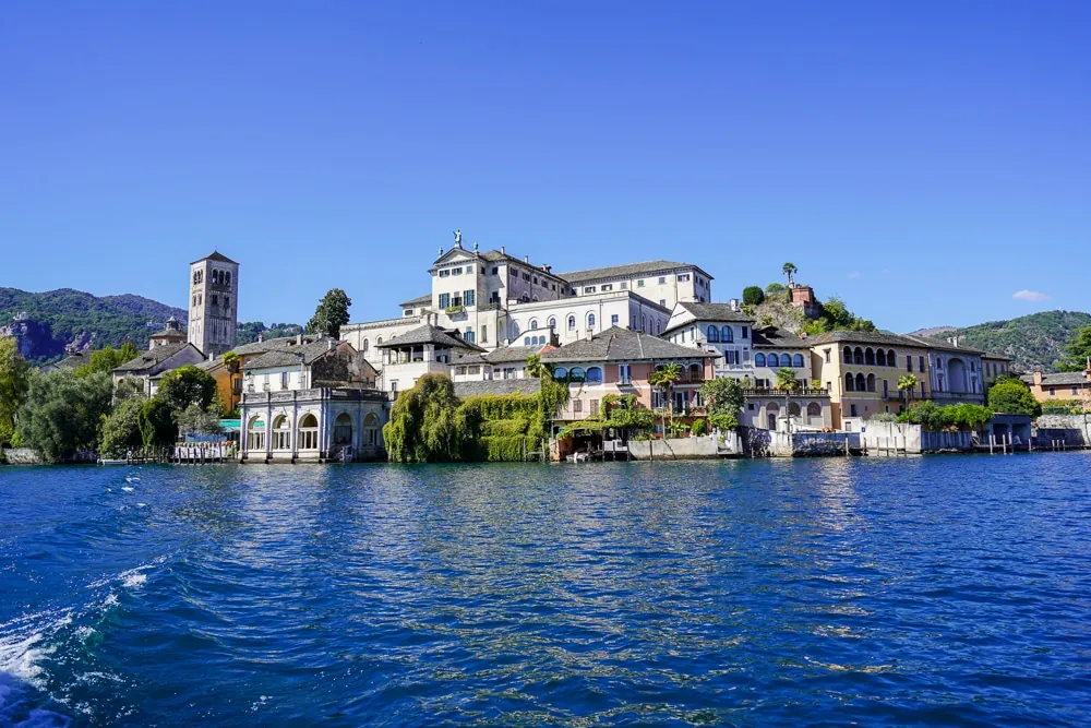 Isola San Giulio rising from Lake Orta