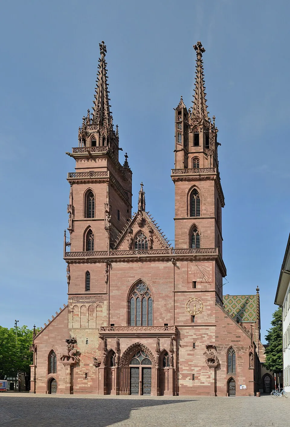 Basel Münster — red sandstone Romanesque-Gothic cathedral on the Rhine