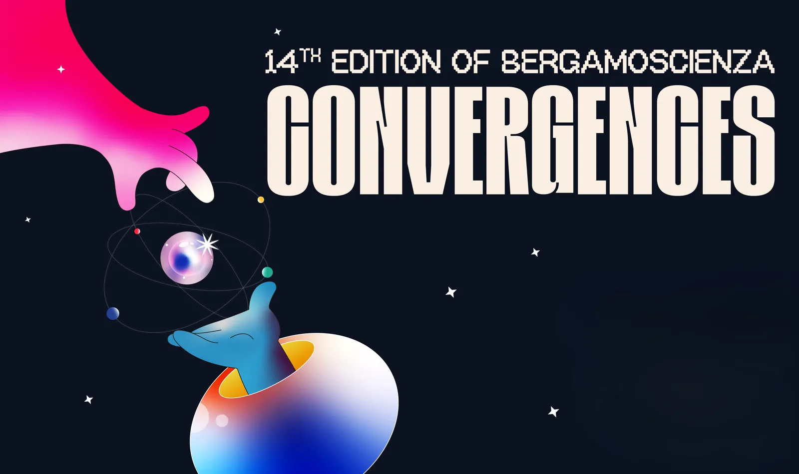 BergamoScienza 2026 festival 'Convergenze' visual identity