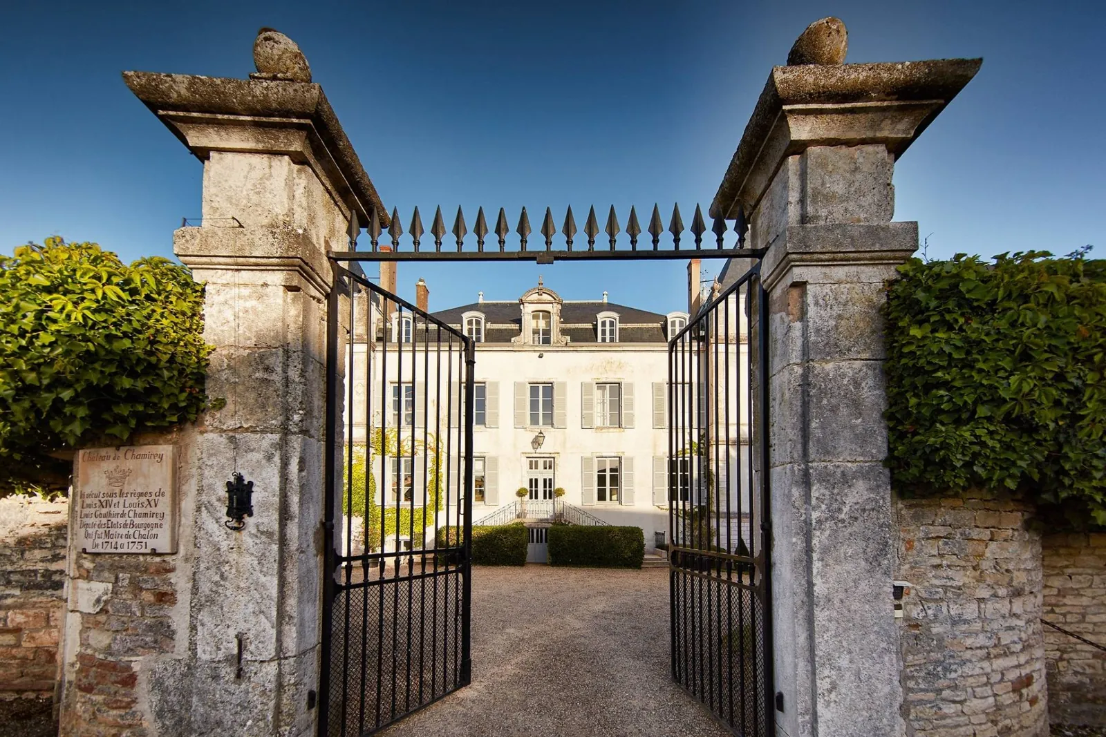 Château de Rully — vineyards and turrets