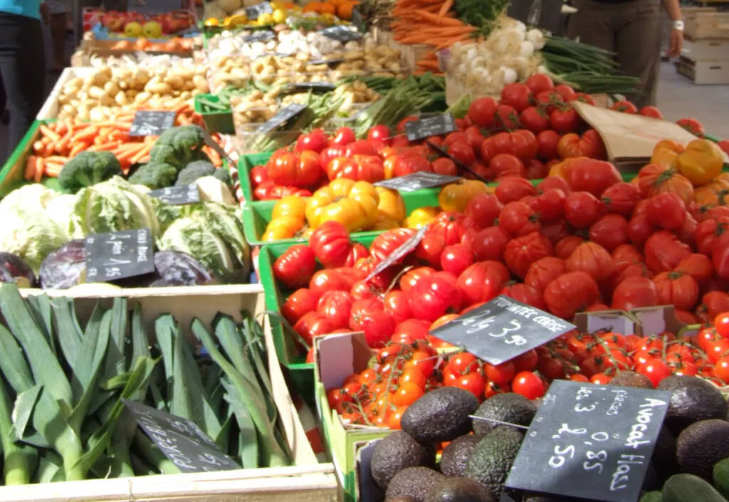 Chagny Sunday market stall