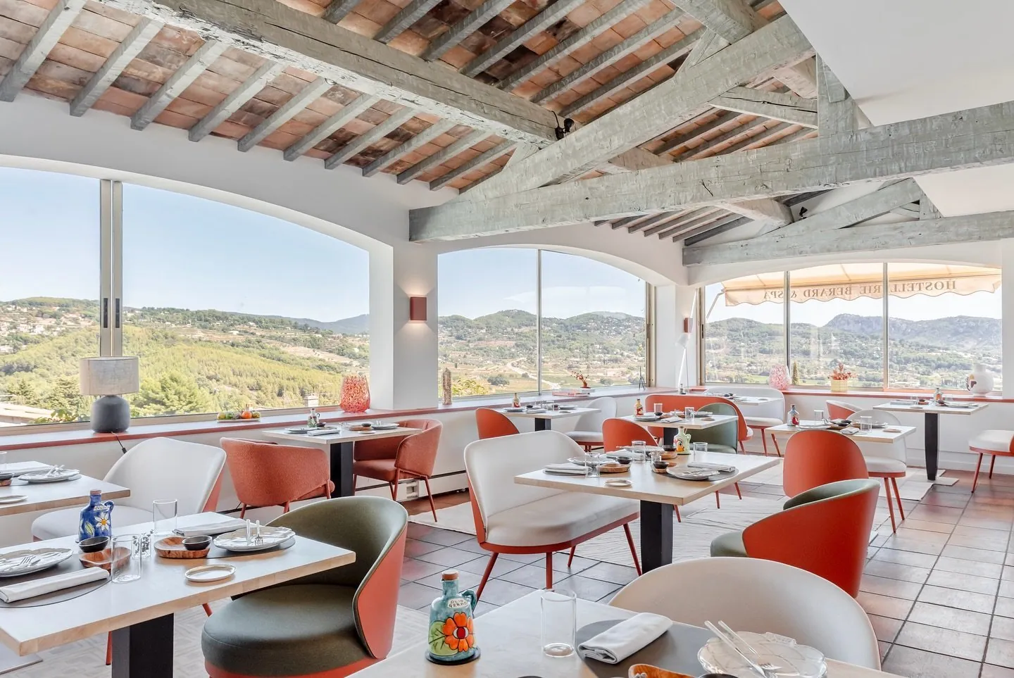 Riva restaurant at Maison Bérard, La Cadière-d'Azur — Provençal-Italian dining room.