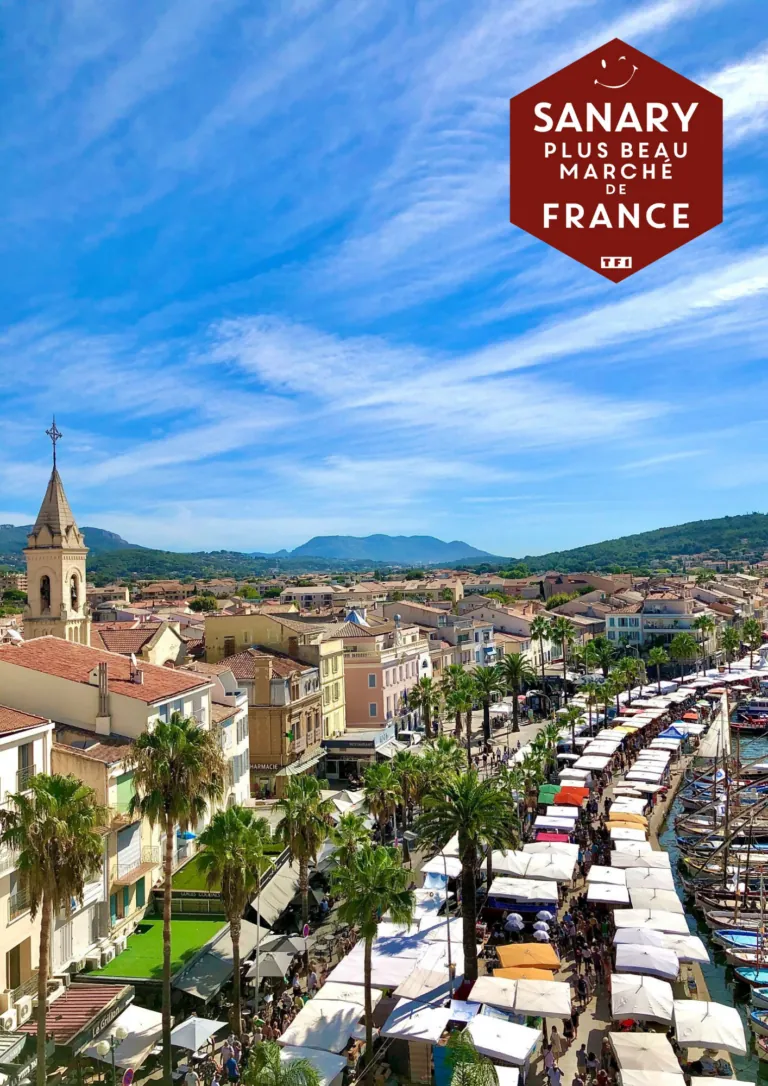 Sanary-sur-Mer, port and Wednesday market