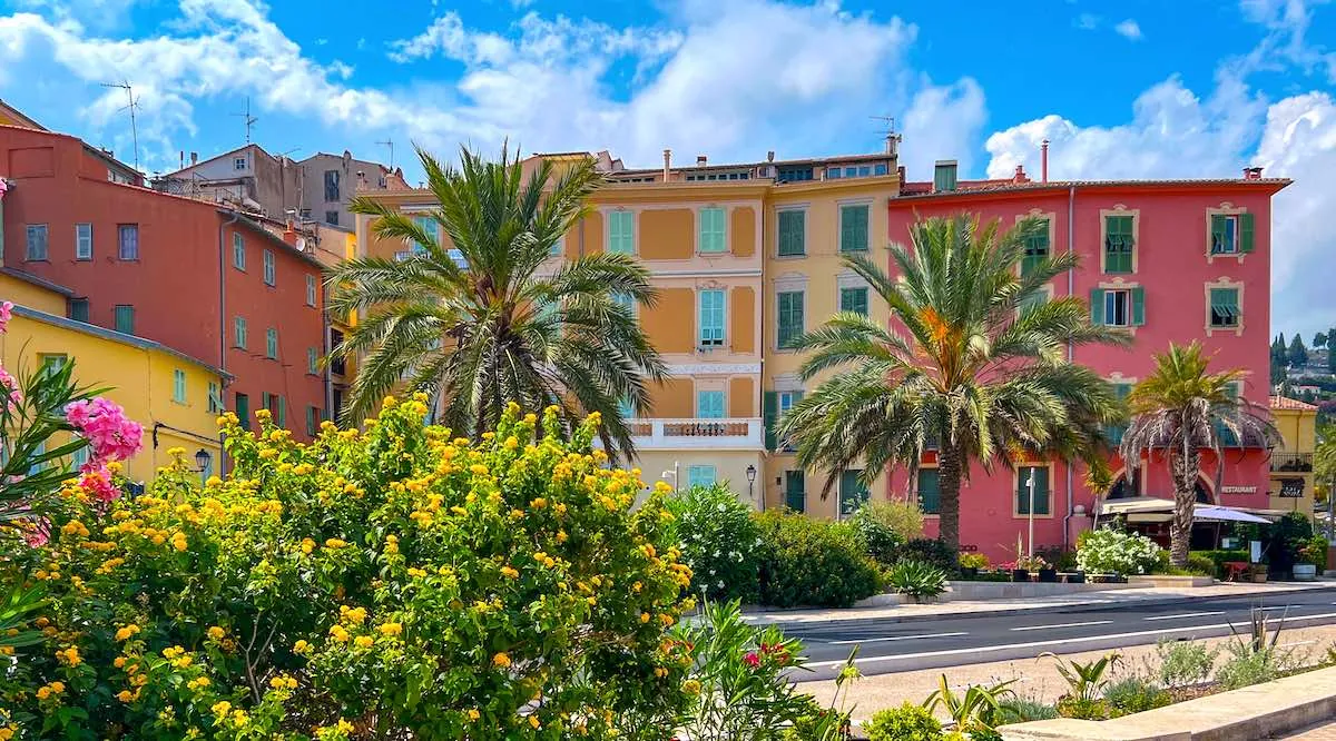 Menton pastel old town
