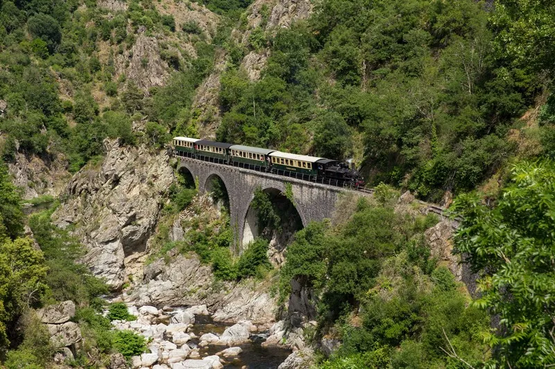 Steam train in the Gorges du Doux