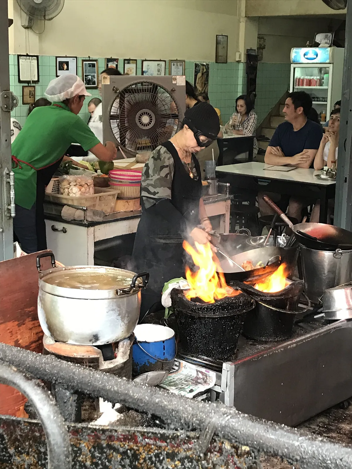 Jay Fai at her charcoal wok