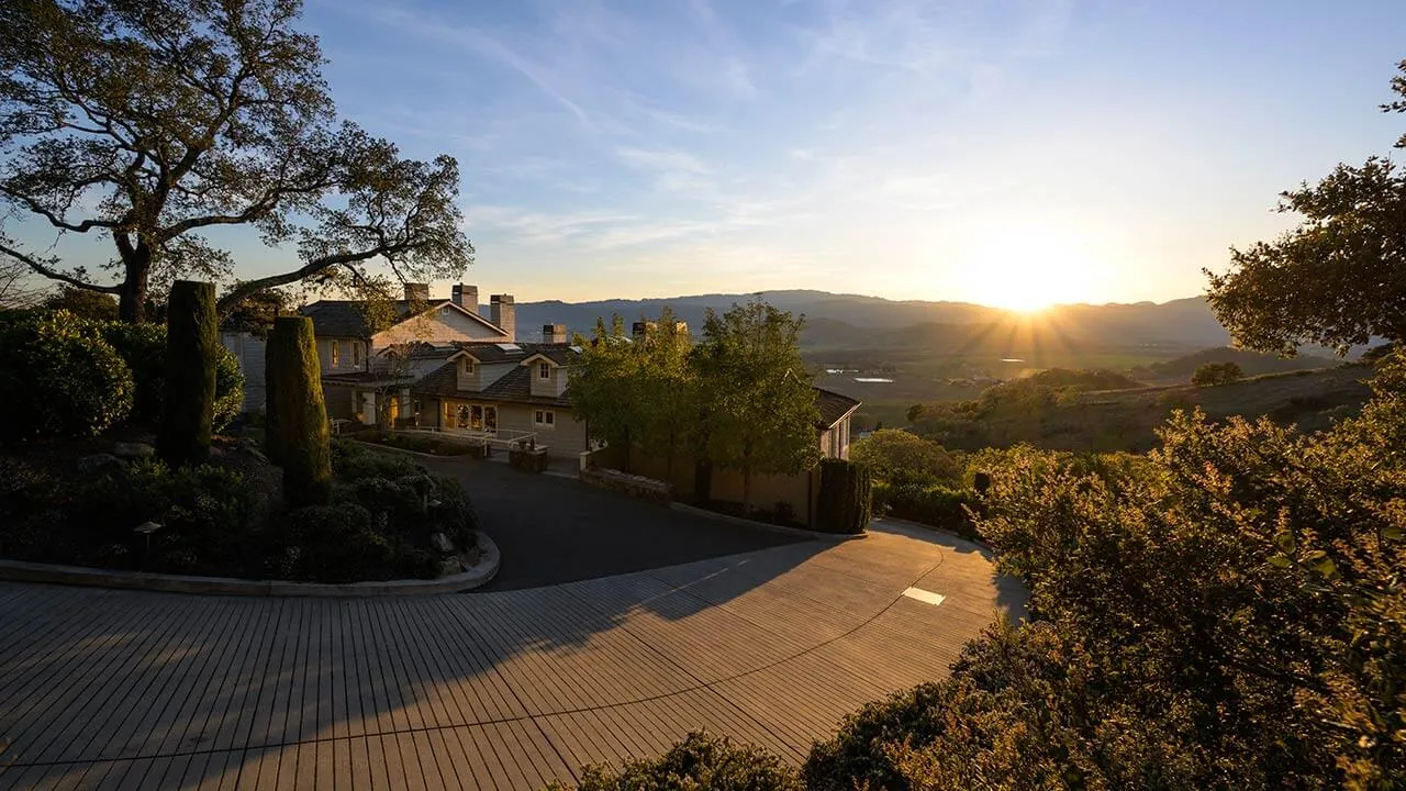 Sttupa Estate hillside vineyard views above Silverado Trail
