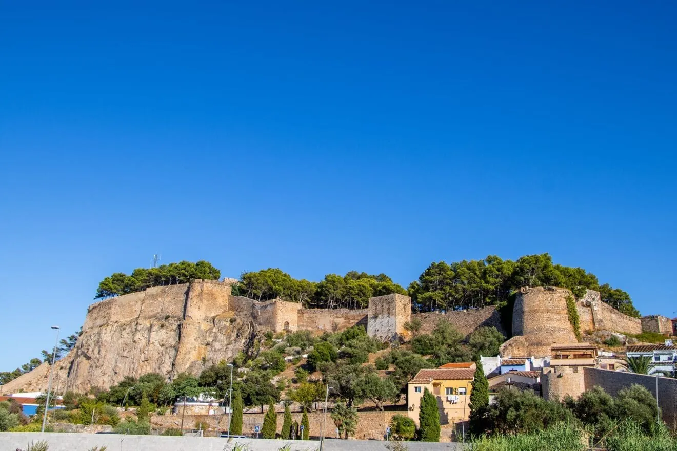 Dénia castle overlooking the Mediterranean coast
