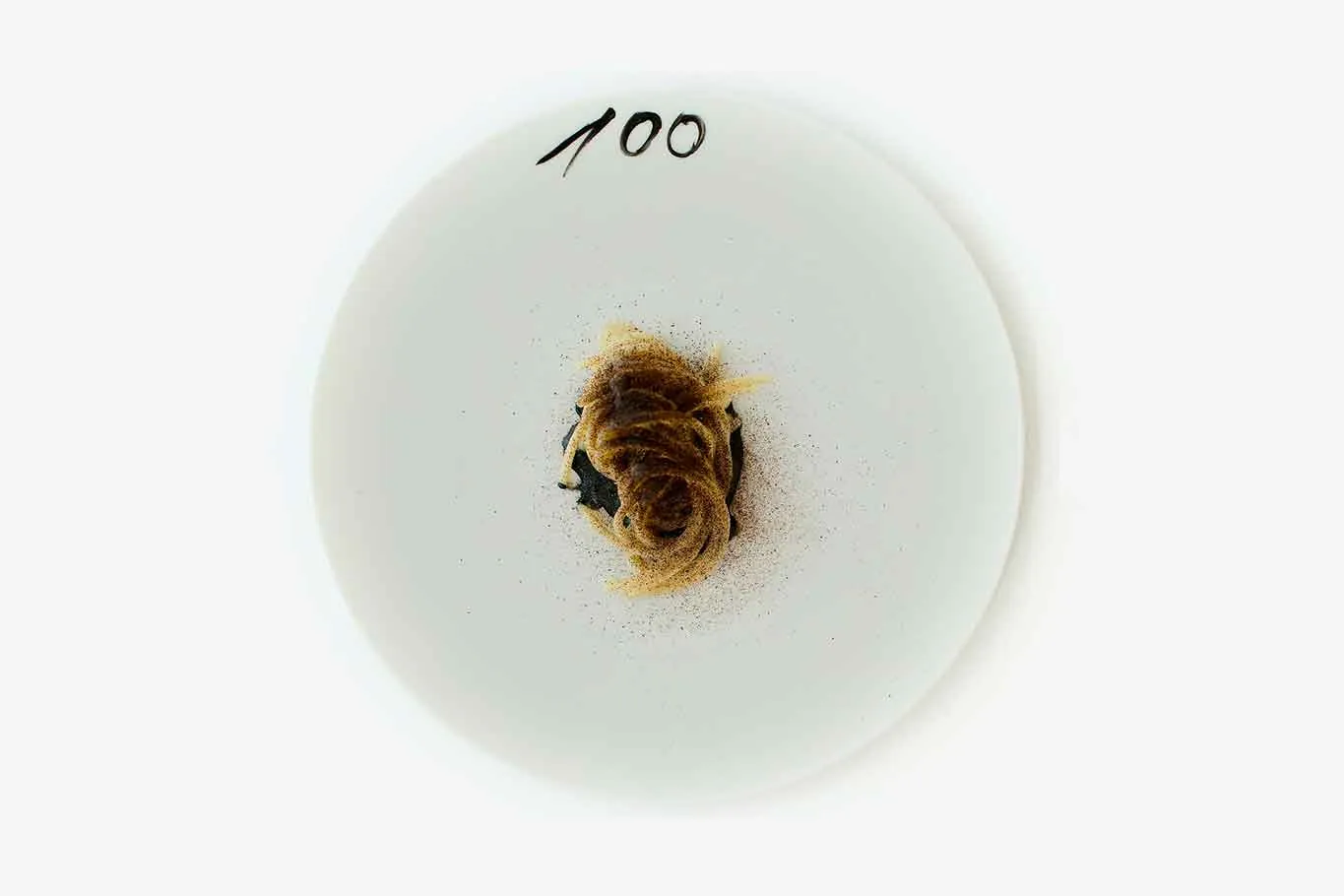 Uliassi Lab 2026 Nero course — spaghetti, Giacomelli centenary