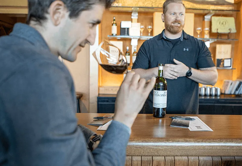 Ridge Lytton Springs tasting room, Dry Creek Valley