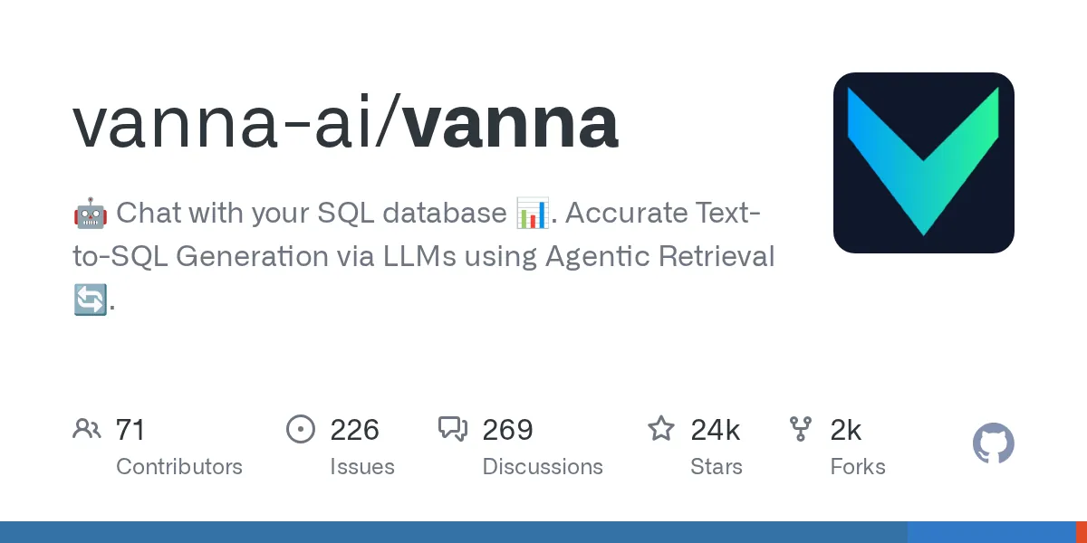 Vanna.AI on GitHub