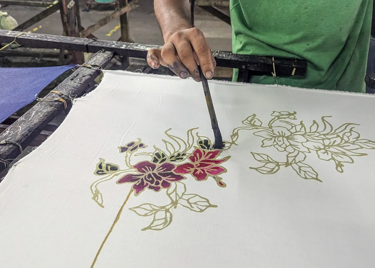 Batik artisans at work
