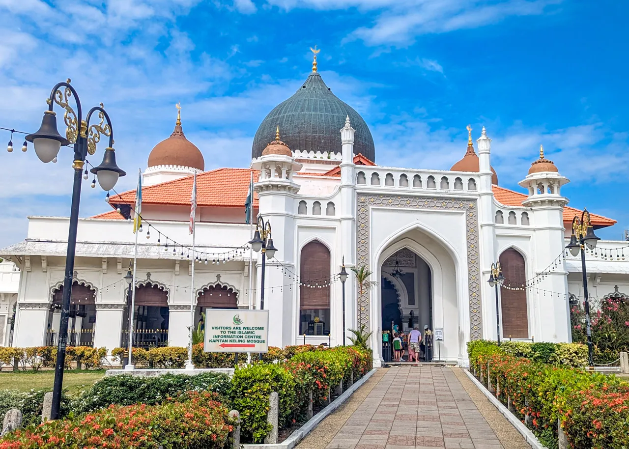 Whitewashed domes of Kapitan Keling Mosque, George Town