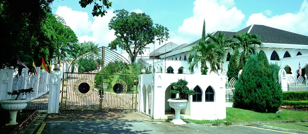 The Astana palace on the north bank of the Sarawak River