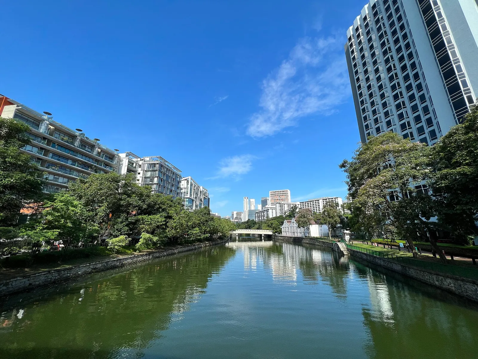Shophouses on the Singapore River at Robertson Quay