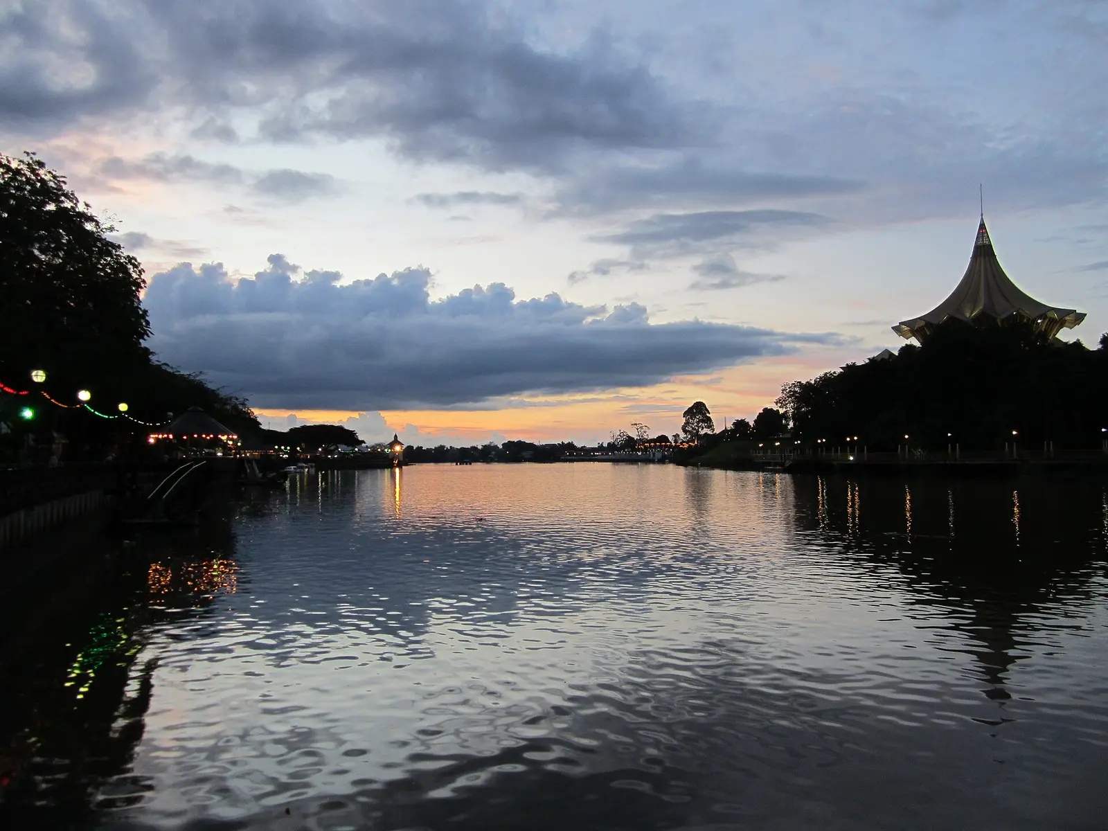 The waterfront at Kuching, Sarawak