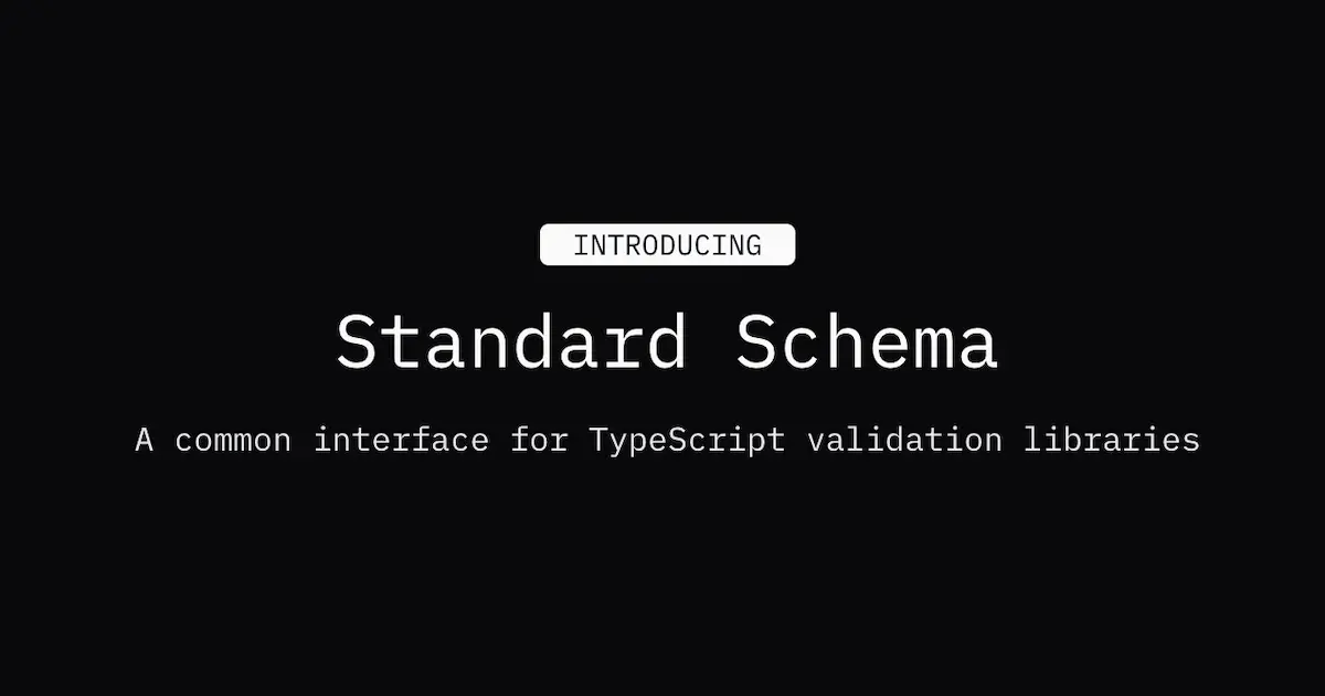 Standard Schema