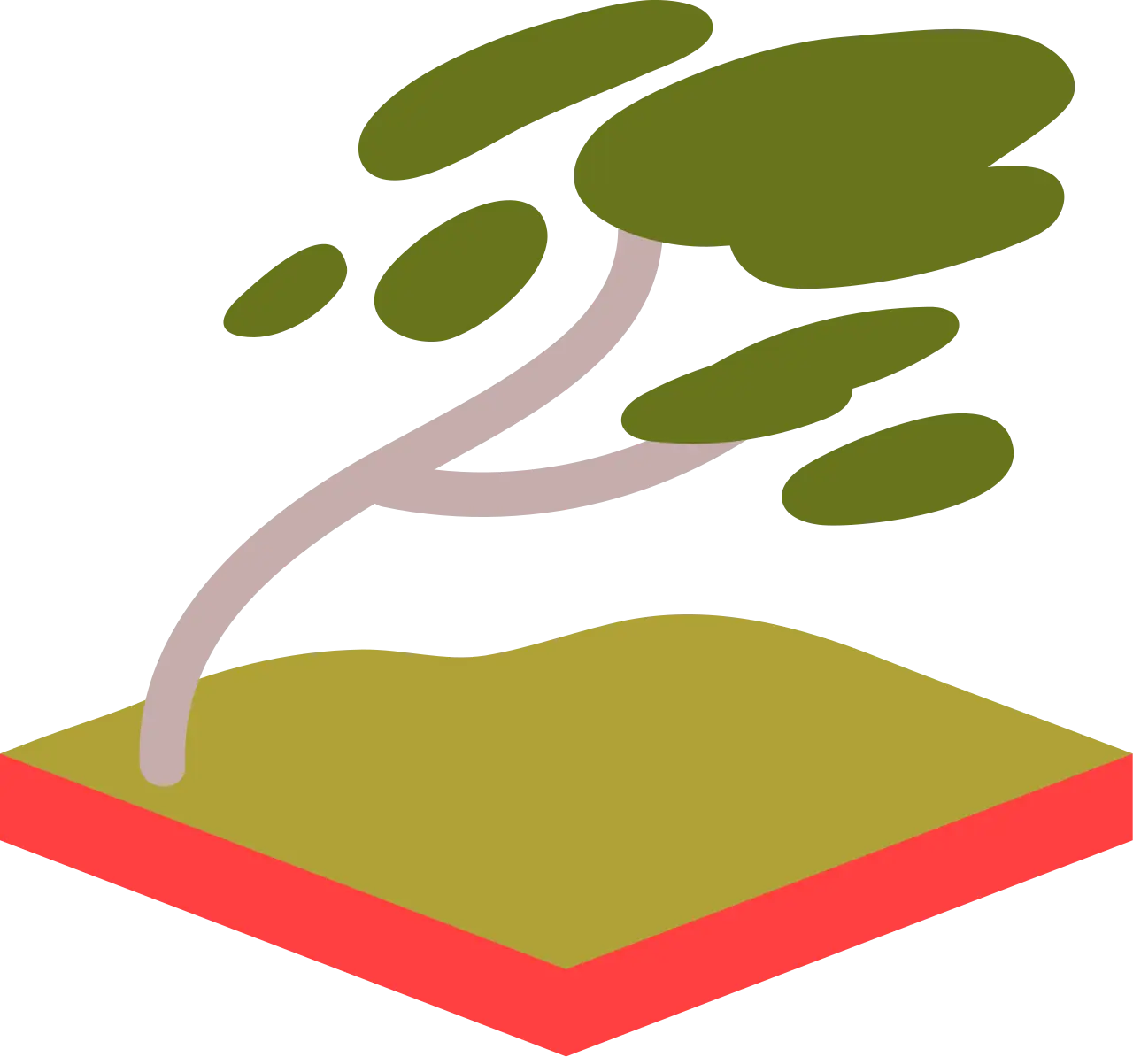 The Sway window manager logo, a stylised tree on a plot of ground