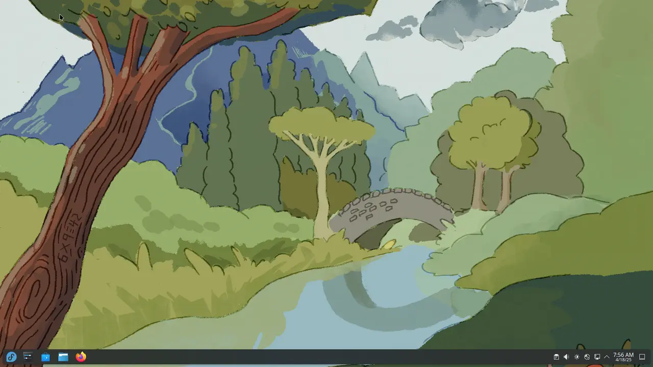A Fedora KDE Plasma desktop session