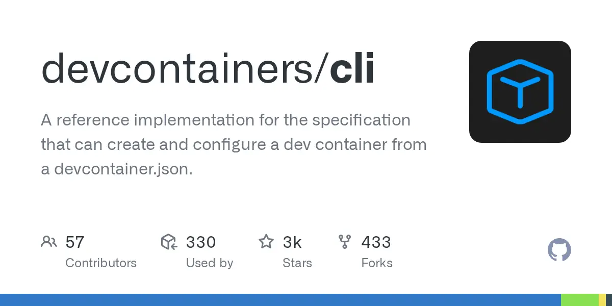 devcontainers/cli repository card
