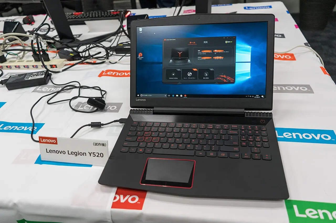 A Lenovo Legion gaming laptop