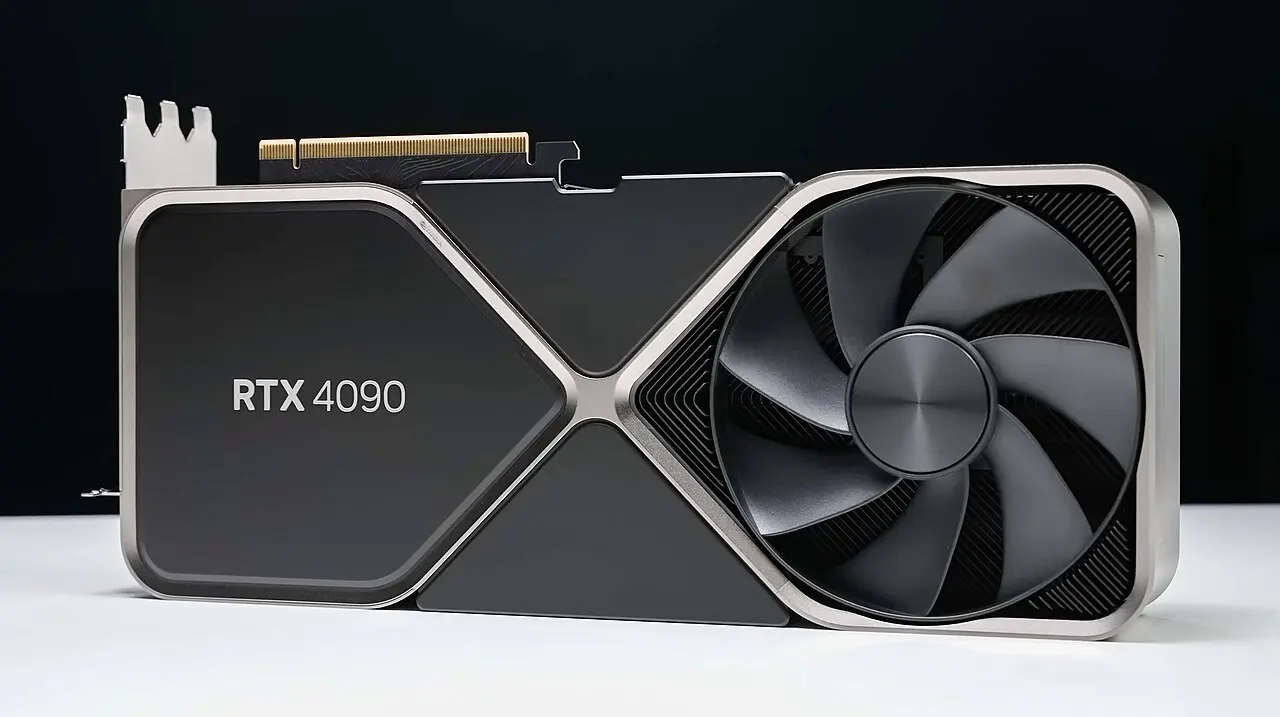 An NVIDIA GeForce RTX graphics card