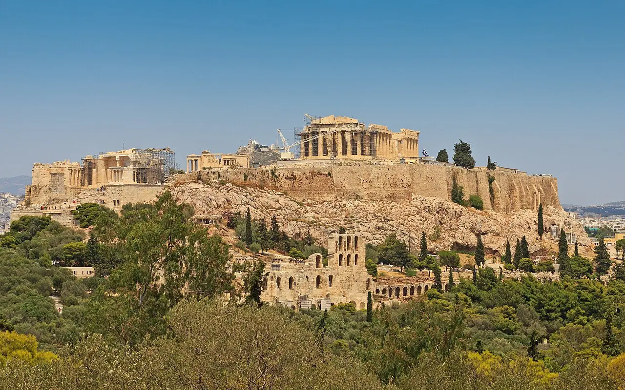 The Acropolis of Athens seen from Filopappou Hill
