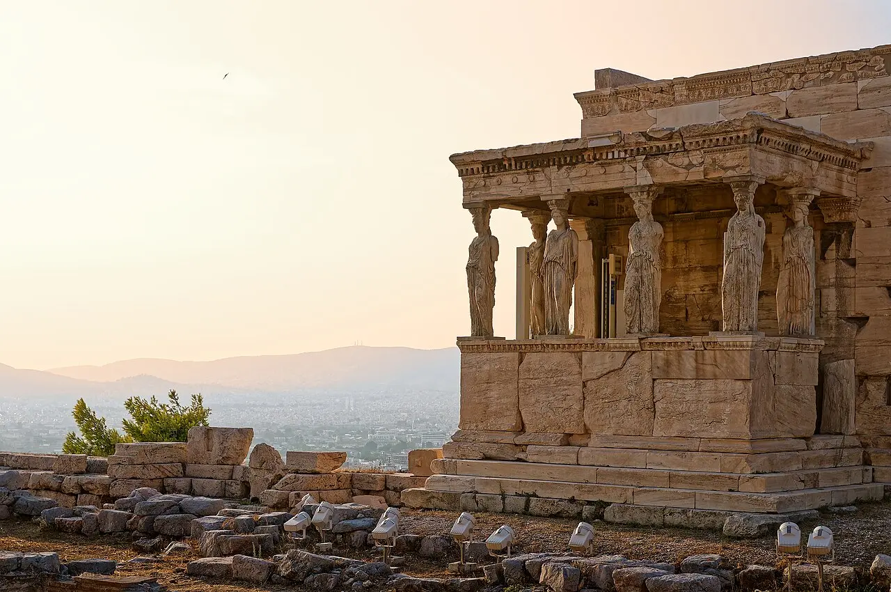 The Erechtheion with its Caryatid porch