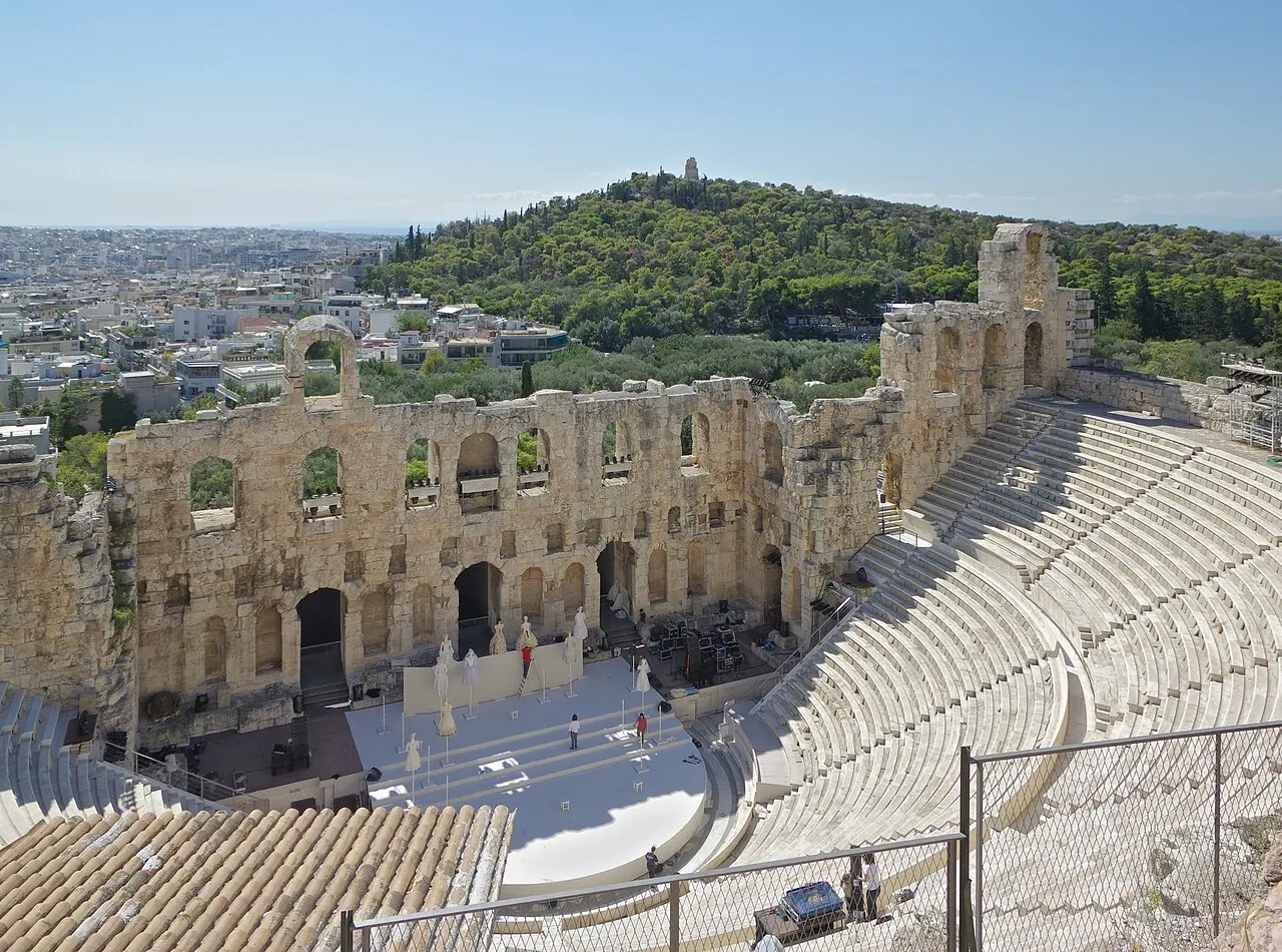 The Odeon of Herodes Atticus below the Acropolis