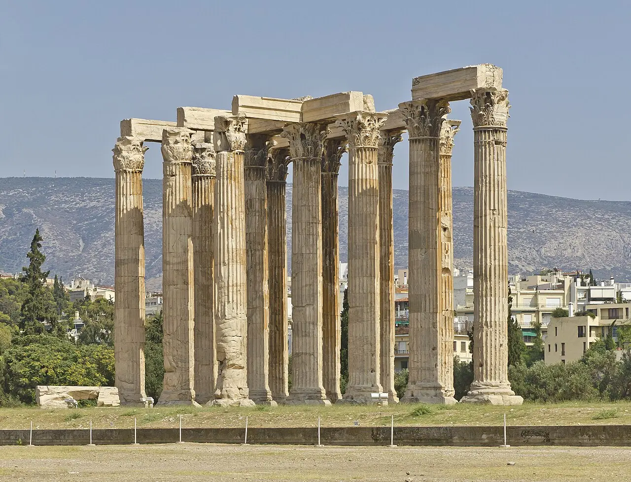 The Temple of Olympian Zeus in Athens