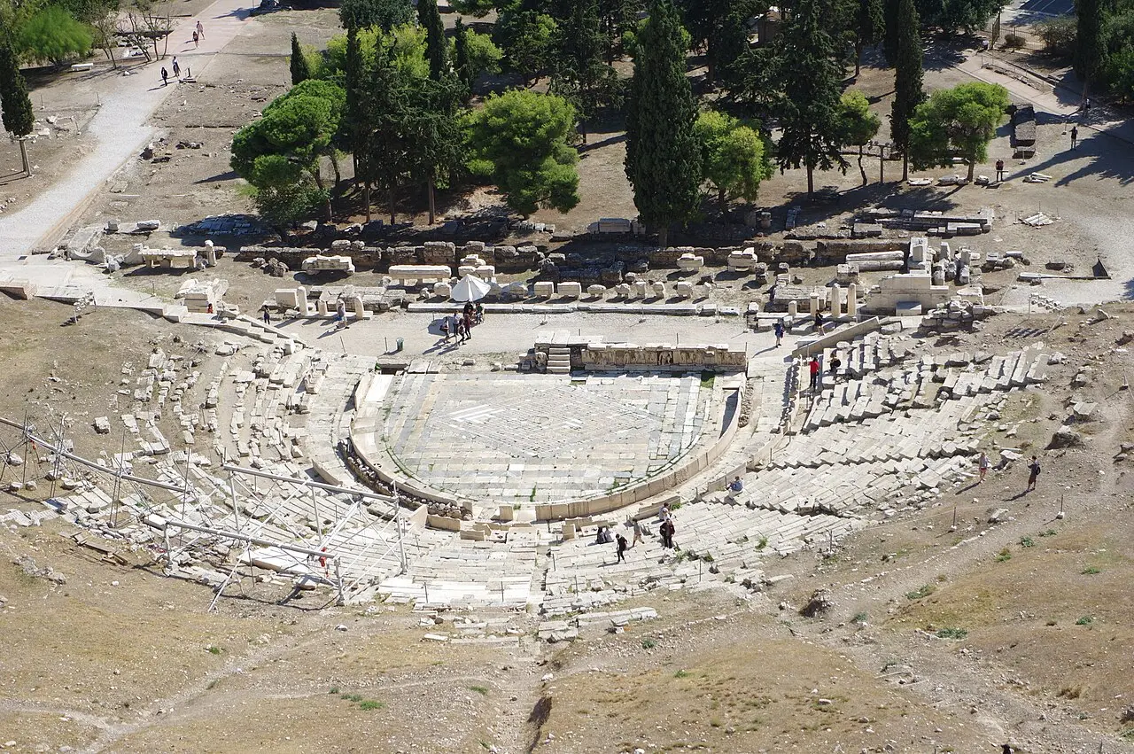 The Theatre of Dionysus on the south slope of the Acropolis