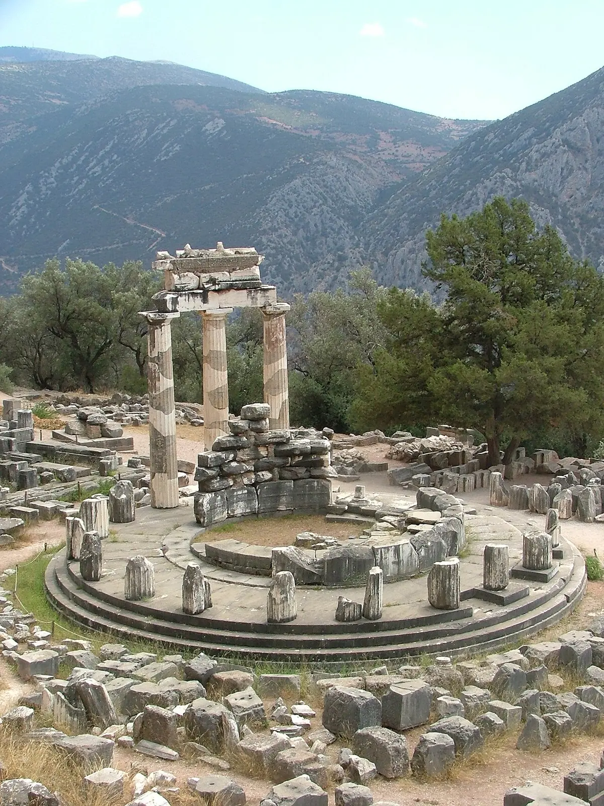The tholos at the sanctuary of Athena Pronaia, Delphi